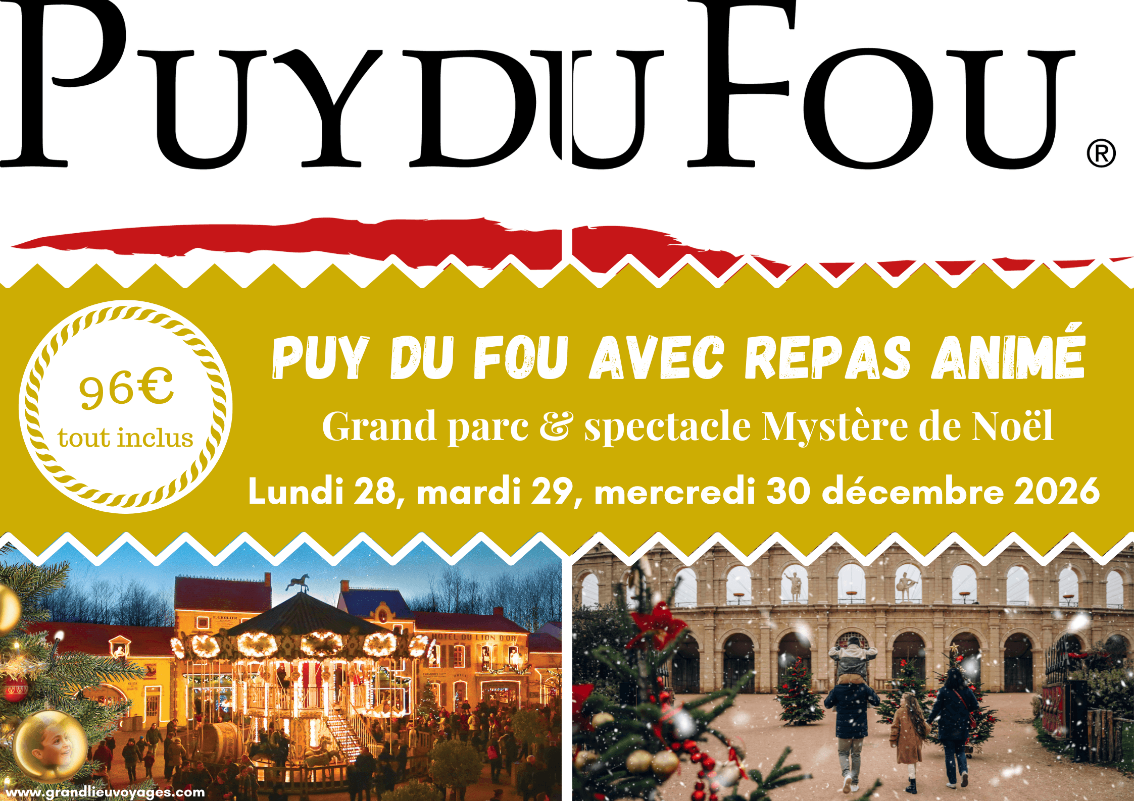 3 dates - Mystère Noël Puy du fou - Décembre 2026 - TINY