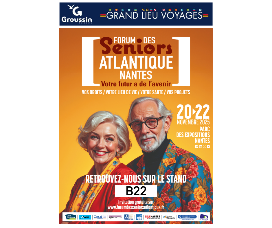 Affiche avec logos GLV Groussin Forum des seniors Nantes - Du 20 au 22 novembre 2025.JPG
